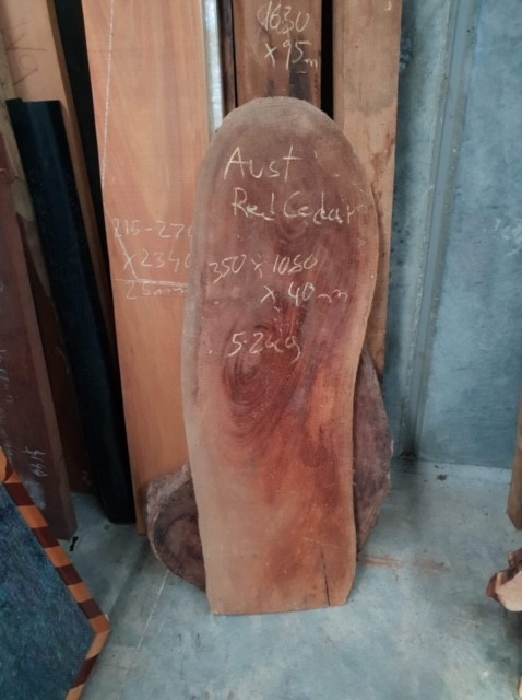1pc Aust Red cedar 350x1080x40mm