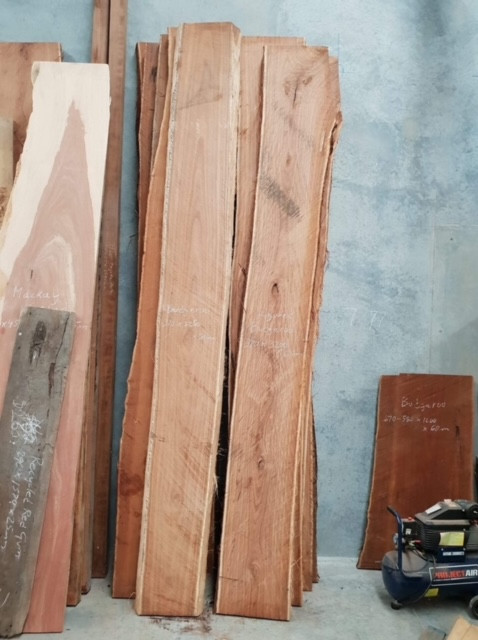 1pc Budgeroo figured 370x3200x65mm