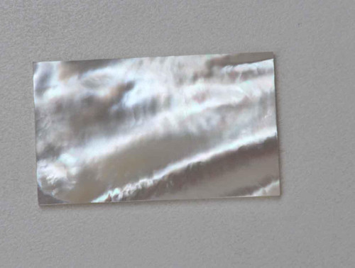 White Mother of Pearl flat inlay blanks polished 1 side size 35mm (1.38") width x 55mm (2.17") length x 5mm (0.2") thickness A grade good on both sides.