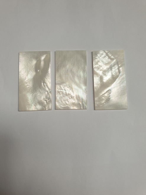 1pc White MOP blanks 30x57x1.5mm