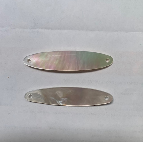 1pc White MOP fishing lures with holes 20x120x3mm