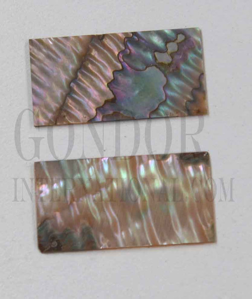 Green abalone (Mexican green abalone) flat inlay blanks select pcs irregular shape, mix size 22mm  (0.87") width x 42mm (1.65") length x 1.5m (0.06") thickness A grade.