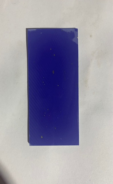 1pc Blue Goldflake stone E043 reconstituted stone blanks 30x70x1.5mm