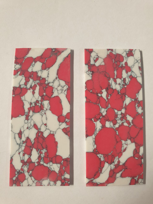 Kakortokite E38 reconstituted stone blanks 30x70x1.5mm thickness -  flat pcs cut to precise diameter and thickness. Ideal for use in inlay applications - for fretboard markers, and general inlay or jewellery decorations.