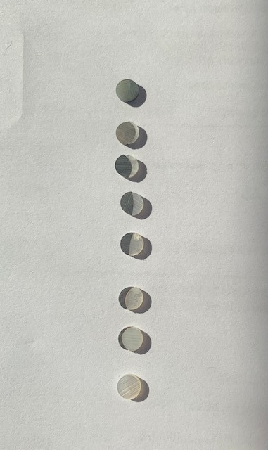 1set White Mop black MOP moon Inlay set