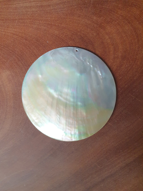 Mother of Pearl polished discs 75mm. Natural curved Mother of Pearl shell.