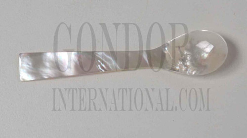 Mother of Pearl spoons (Caviar spoons) 100mm length. Made from top quality white Mother of Pearl shell.