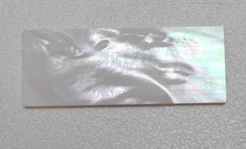 White Mother of Pearl flat inlay blanks size 25mm (1") width x 60mm (2.36") length x 4mm (0.157") thickness A grade clean on both sides.