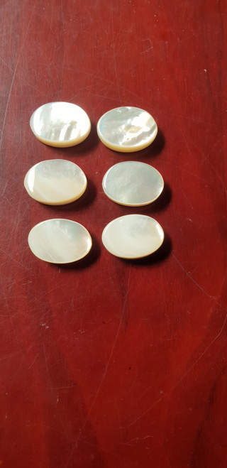 1 set White MOP tuning peg 6pc set 16x22x6.5mm no hole A grade