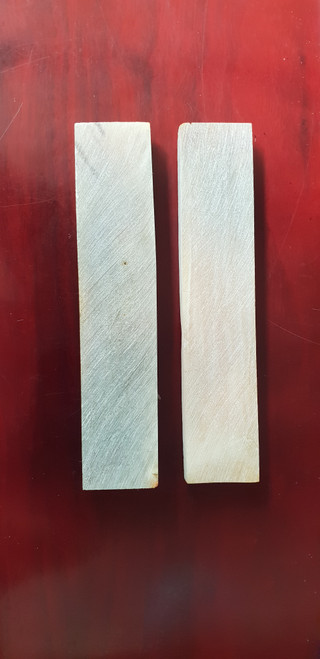 Ram horn blanks raw 30 x 150 x 6 - 10mm suitable for knife handle scales.