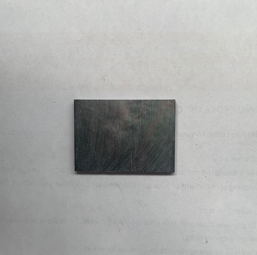 Black Mother of Pearl flat inlay blanks size 25.4mm (1") width x 35mm (1.38") length x 1.5mm (0.06") thickness A grade.