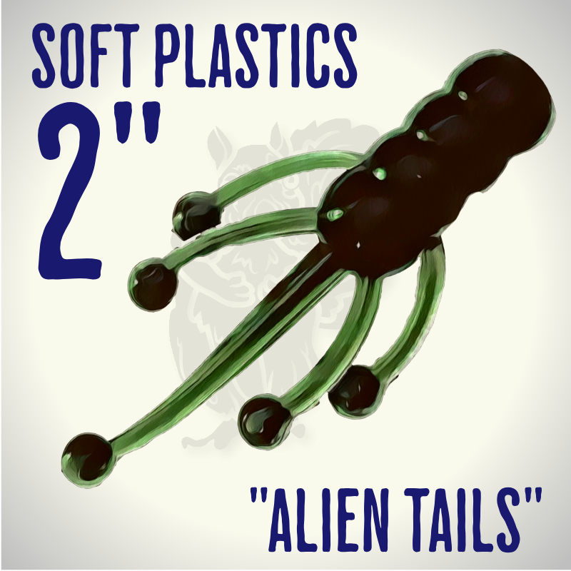 Blind Squirrel Baits 2" Alien Tails - Ultimate Crappie & Panfish Soft Bait Blind Squirrel Baits 2" Alien Tails - Ultimate Crappie & Panfish Soft Bait