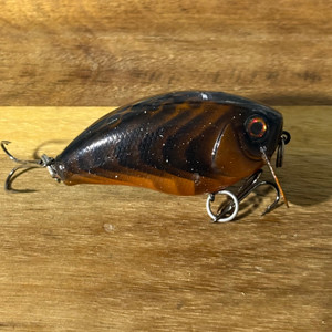 Blind Squirrel Baits hand painted rocky craw wake bait