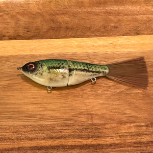 Blind Squirrel Baits 4 inch glide bait in baby bass