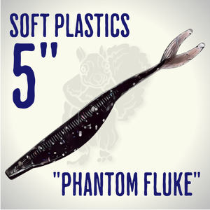Blind Squirrel Baits Phantom Fluke Soft Plastic Fluke Bait Blind Squirrel Baits Phantom Fluke Soft Plastic Fluke Bait