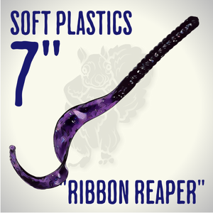 Blind Squirrel Baits 7" Ribbon Reaper Soft Plastic Worm Bait Blind Squirrel Baits 7" Ribbon Reaper Soft Plastic Worm Bait