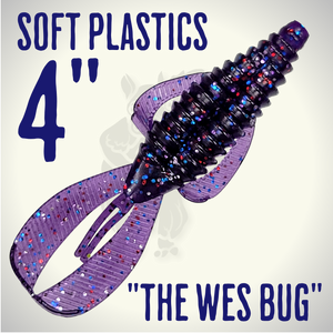 Blind Squirrel Baits 4" The Wes Bug Soft Plastic Flippin Bait Blind Squirrel Baits 4" The Wes Bug Soft Plastic Flippin Bait