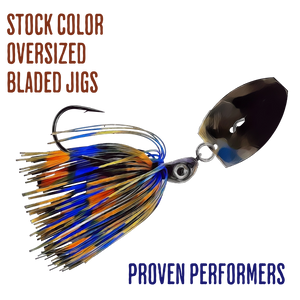 Blind Squirrel Baits Stock Color OVERSIZED Bladed Jigs Blind Squirrel Baits Stock Color OVERSIZED Bladed Jigs