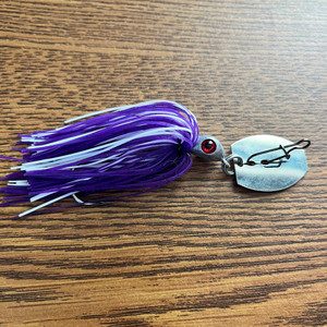 Kevin Shepard Bladed Jig Purple and White