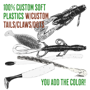 Blind Squirrel Baits Fully Custom Soft Plastics w/Custom Claws/Tails Blind Squirrel Baits Fully Custom Soft Plastics w/Custom Claws/Tails