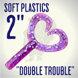 Blind Squirrel Baits 2" "Double Trouble" Crappie and Panfish Twin T Blind Squirrel Baits 2" "Double Trouble" Crappie and Panfish Twin T