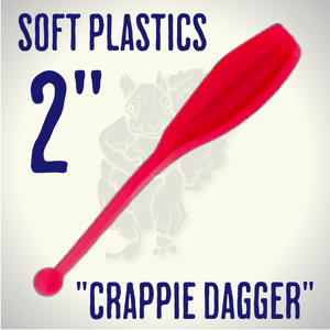 Blind Squirrel Baits 2" Crappie Dagger" Crappie and Panfish Bait Blind Squirrel Baits 2" Crappie Dagger" Crappie and Panfish Bait