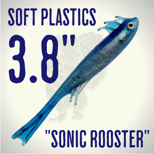 Blind Squirrel Baits 3.8" Sonic Rooster Soft Plastic Bait Blind Squirrel Baits 3.8" Sonic Rooster Soft Plastic Bait