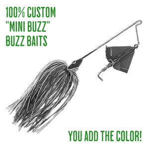 Custom Blind Squirrel Baits mini Buzz Bait