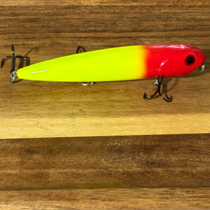Topwater Walking Bait (chartreuse/red)