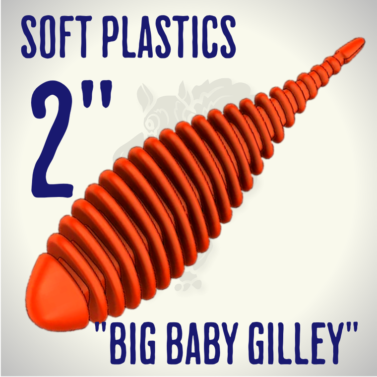 Blind Squirrel Baits 2" Big Baby Gilley Soft Plastic Bait
