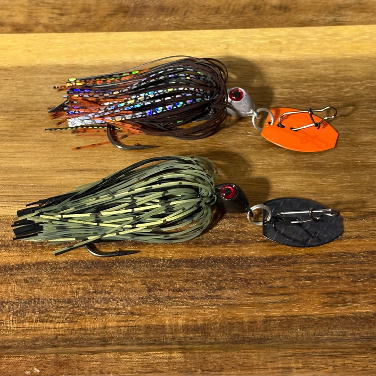 1/2 oz Bladed Jig Pair (Roadkill/Brown Dalmation)