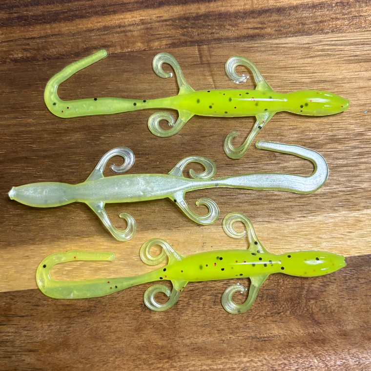 Chartreuse Pearl 6" Lizard