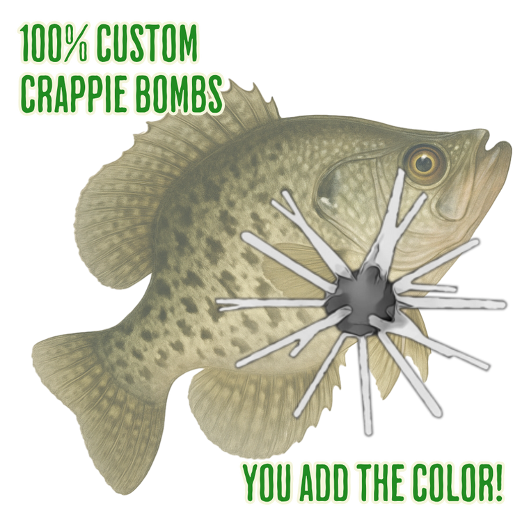 Blind Squirrel Baits Fully Custom 1.5" Crappie Bomb