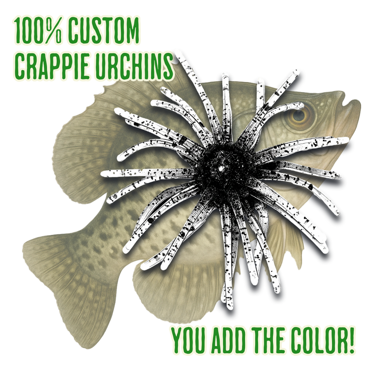 Blind Squirrel Baits Fully Custom 1.5" Crappie URCHIN