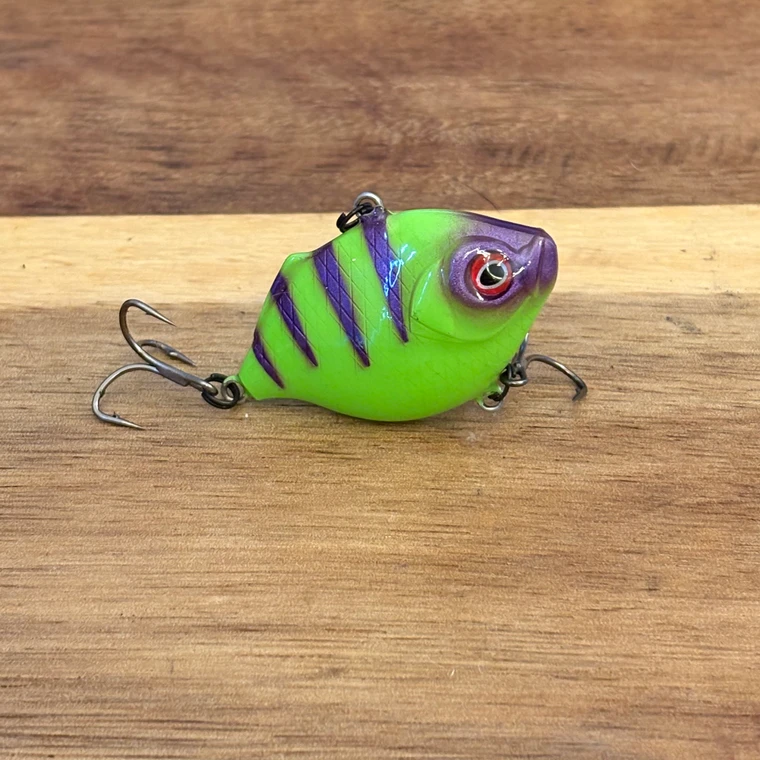 Blind Squirrel Baits custom painted lipless crankbait