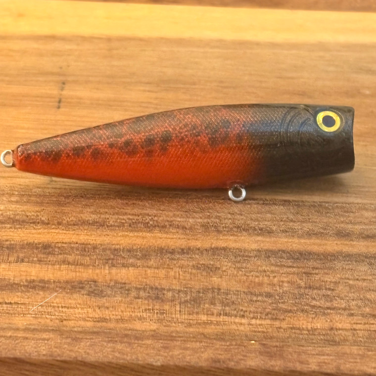 Blind Squirrel Baits Topwater Popper Burnt Orange