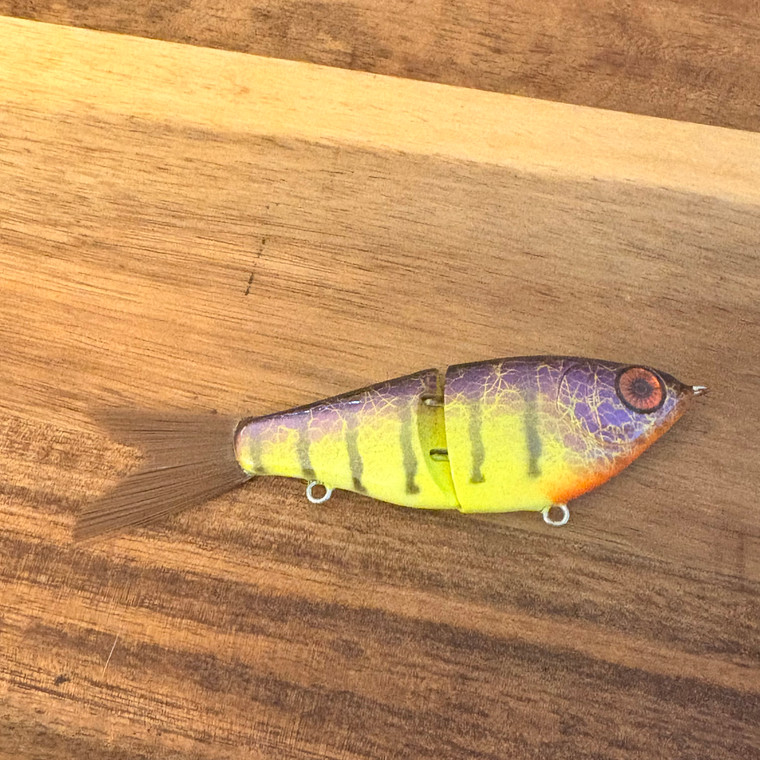 Blind Squirrel Baits 4 in Glide Bait Slow Sinking Purple Passion