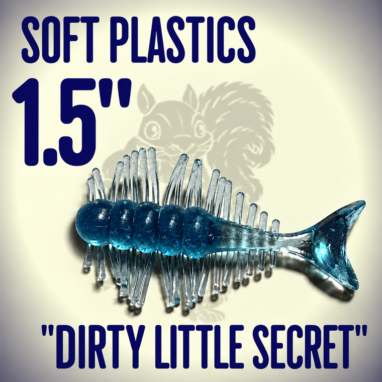 Blind Squirrel Baits 1.5" Dirty Little Secret Crappie Bait