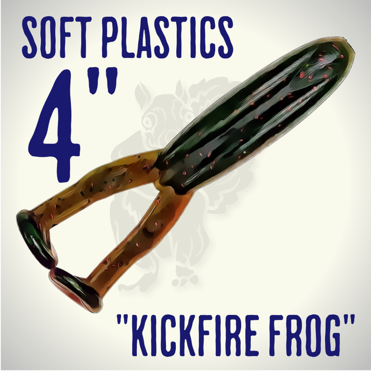 Blind Squirrel Baits Kickfire Frog Soft Plastic Bait
