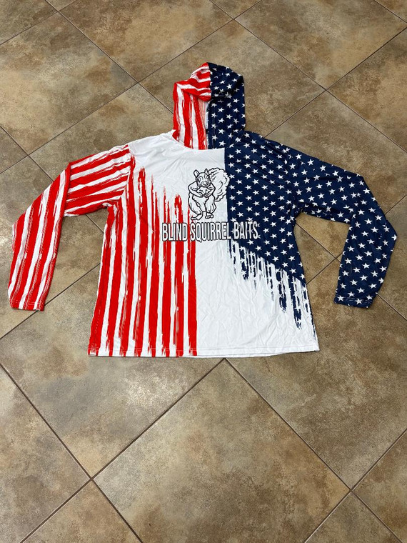 L Size USA Pattern Jersey (Long Sleeve)