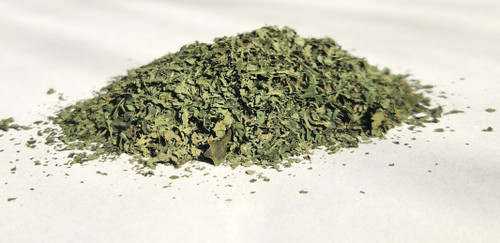 Dry Salvia divinorum leaf for sale in a pile