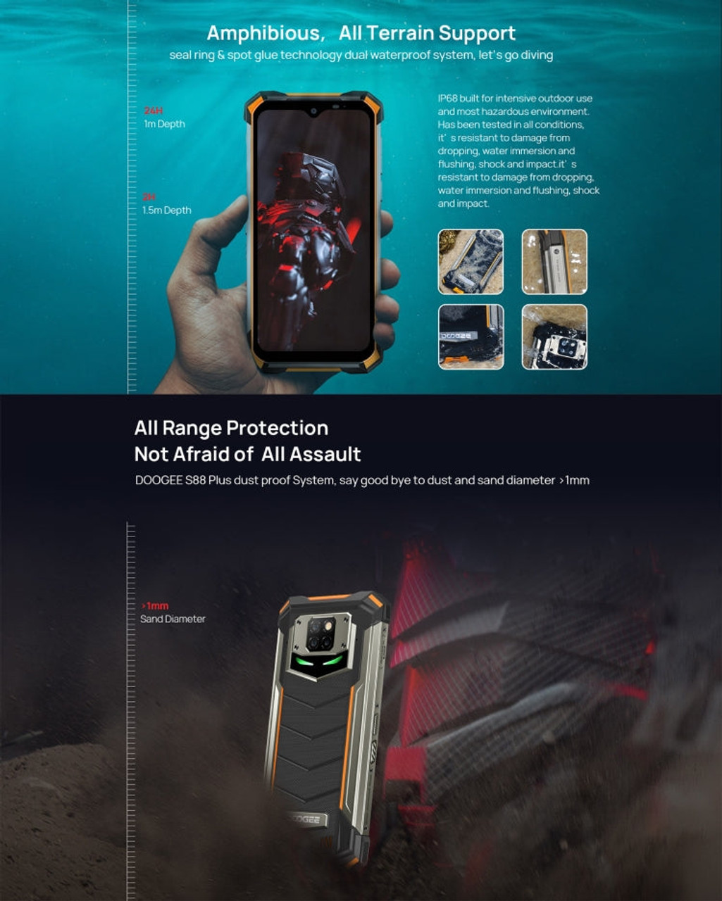 DOOGEE S88 Plus Rugged Phone, 8GB+128GB