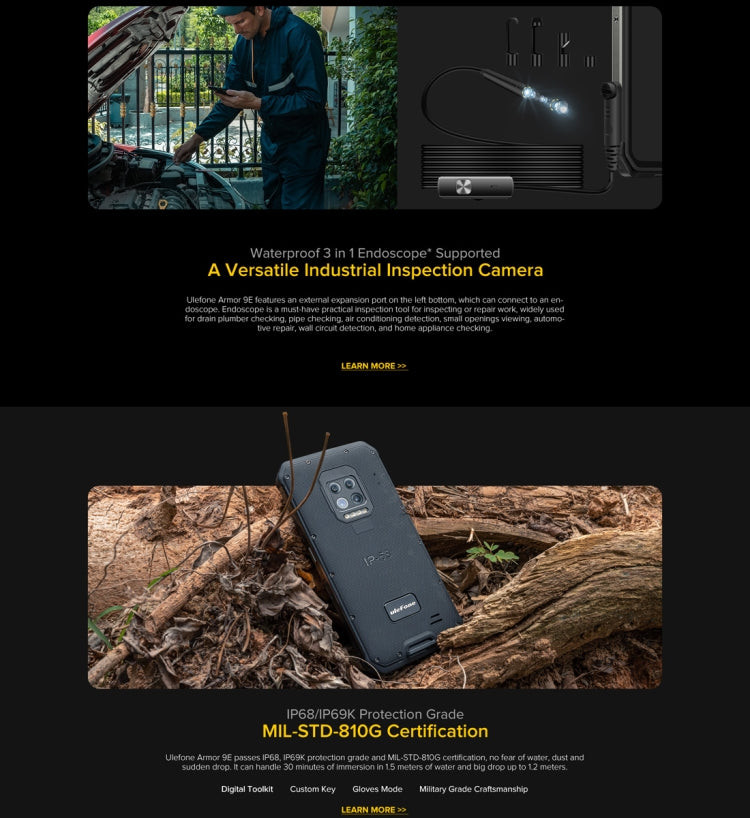 Ulefone Armor 9E Rugged Phone,  64MP Camera, 8GB+128GB