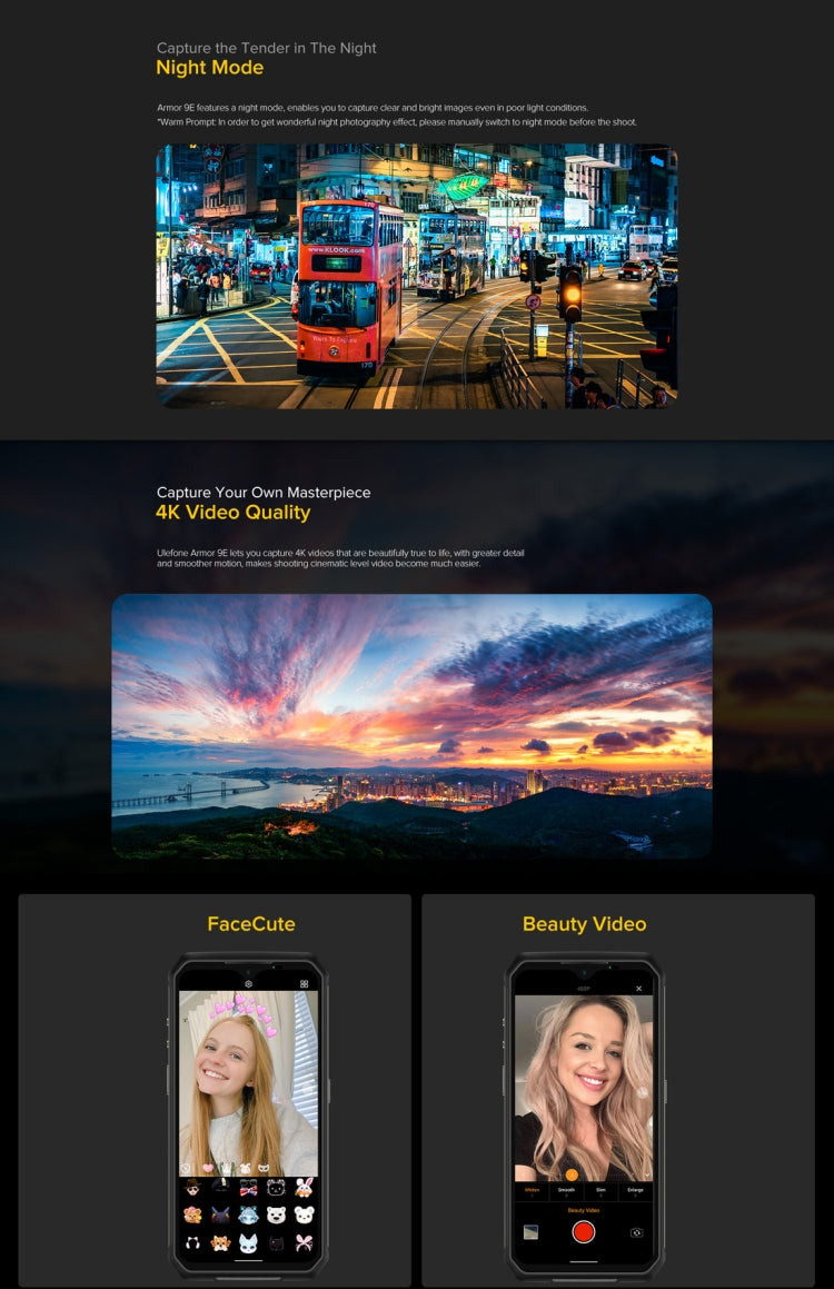 Ulefone Armor 9E Rugged Phone,  64MP Camera, 8GB+128GB