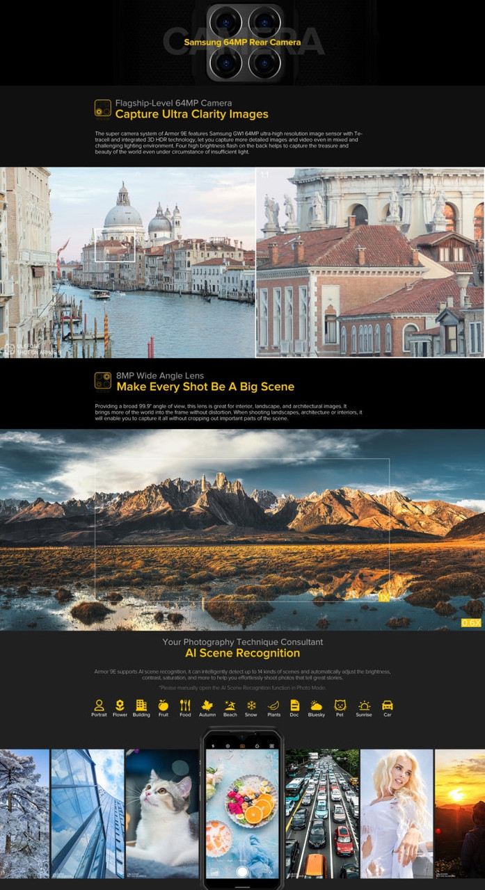 Ulefone Armor 9E Rugged Phone,  64MP Camera, 8GB+128GB