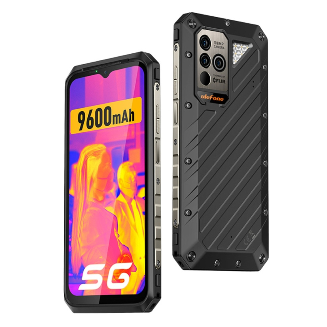 Ulefone Power Armor 18T Ultra 5G Rugged SmartPhone Unlocked, 24GB+512GB  Dimensity 7050 Android 13 Cell Phone, 108MP Camera+Thermal Imaging Camera