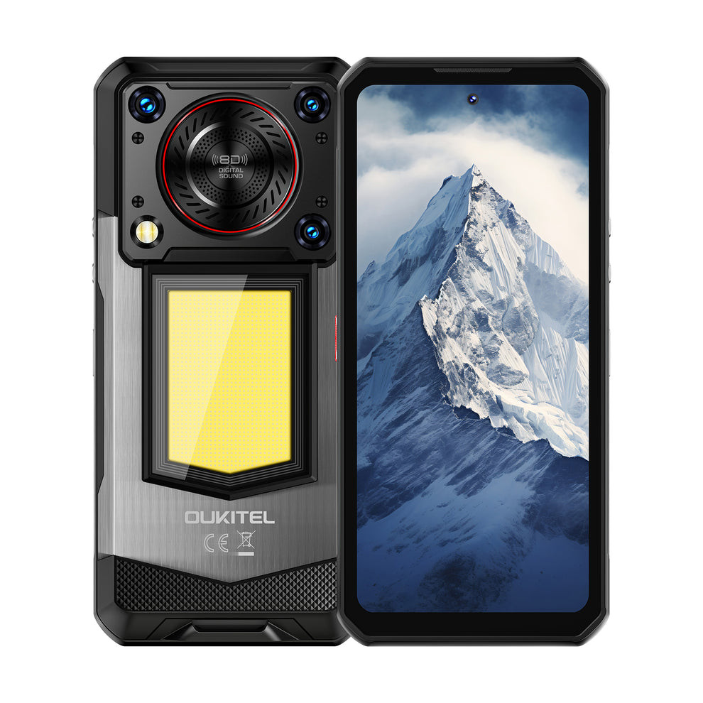 OUKITEL WP56-EV 5G Rugged Phone 6.8'' FHD+ Display 16,000mAh Big Battery 108MP Camera Camping Light Android 15