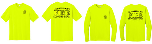 Northshore Support Team Safety  Yellow T-shirt