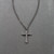 Cross Necklace in Stainless Steel on 18 inch Cable Chain