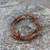 Faux Barbed Wire Leather Wrap Bracelet